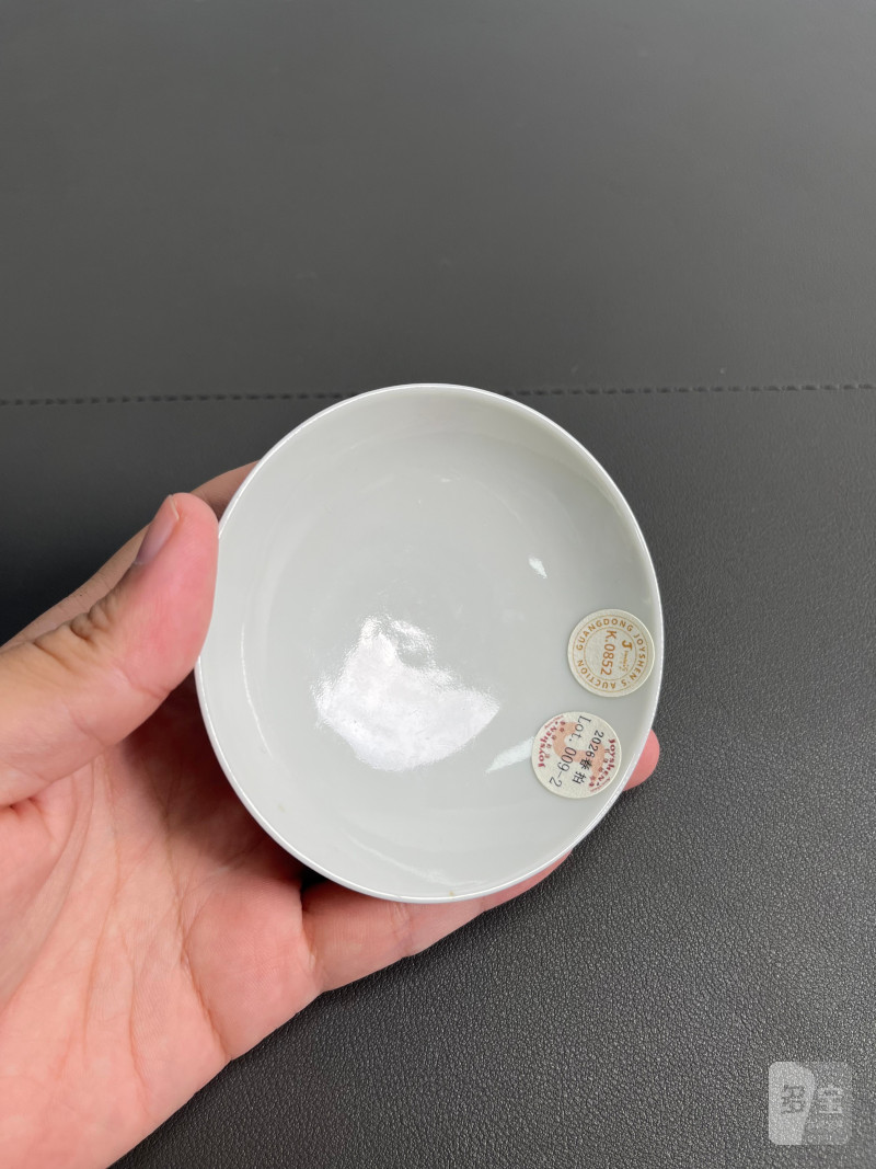 清道光  粉彩“十二花神”图盖碗 - 图19